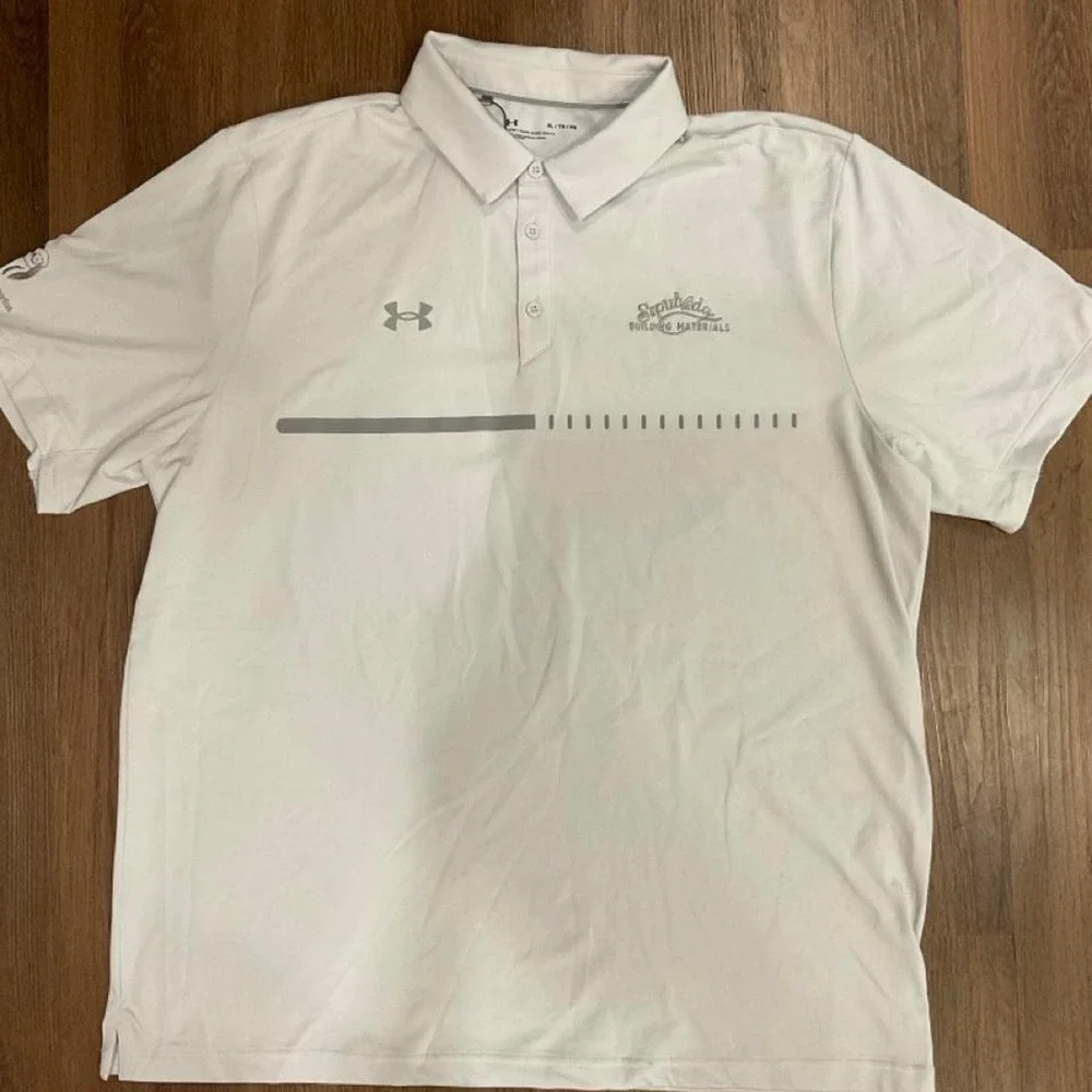 Under Armour white polo shirt